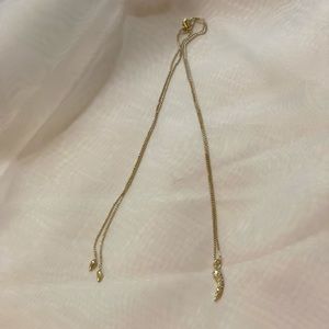 Adjustable gold necklace
